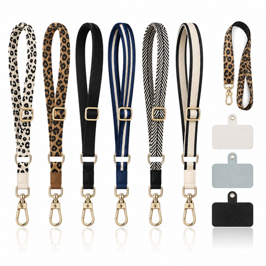 Leopard Print Crossbody Phone Lanyard